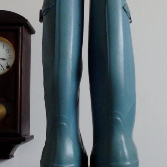 Genuine Made in France Blue Agile rain boots Euro 41 US 9 Natural Rubber - Picture 3 of 5